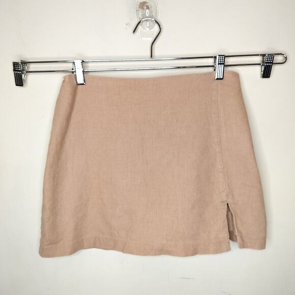 Abercrombie & Fitch Linen Blend Mini Skort - Picture 1 of 8